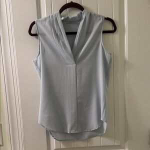 Dex Soft Blue Sleeveless Blouse